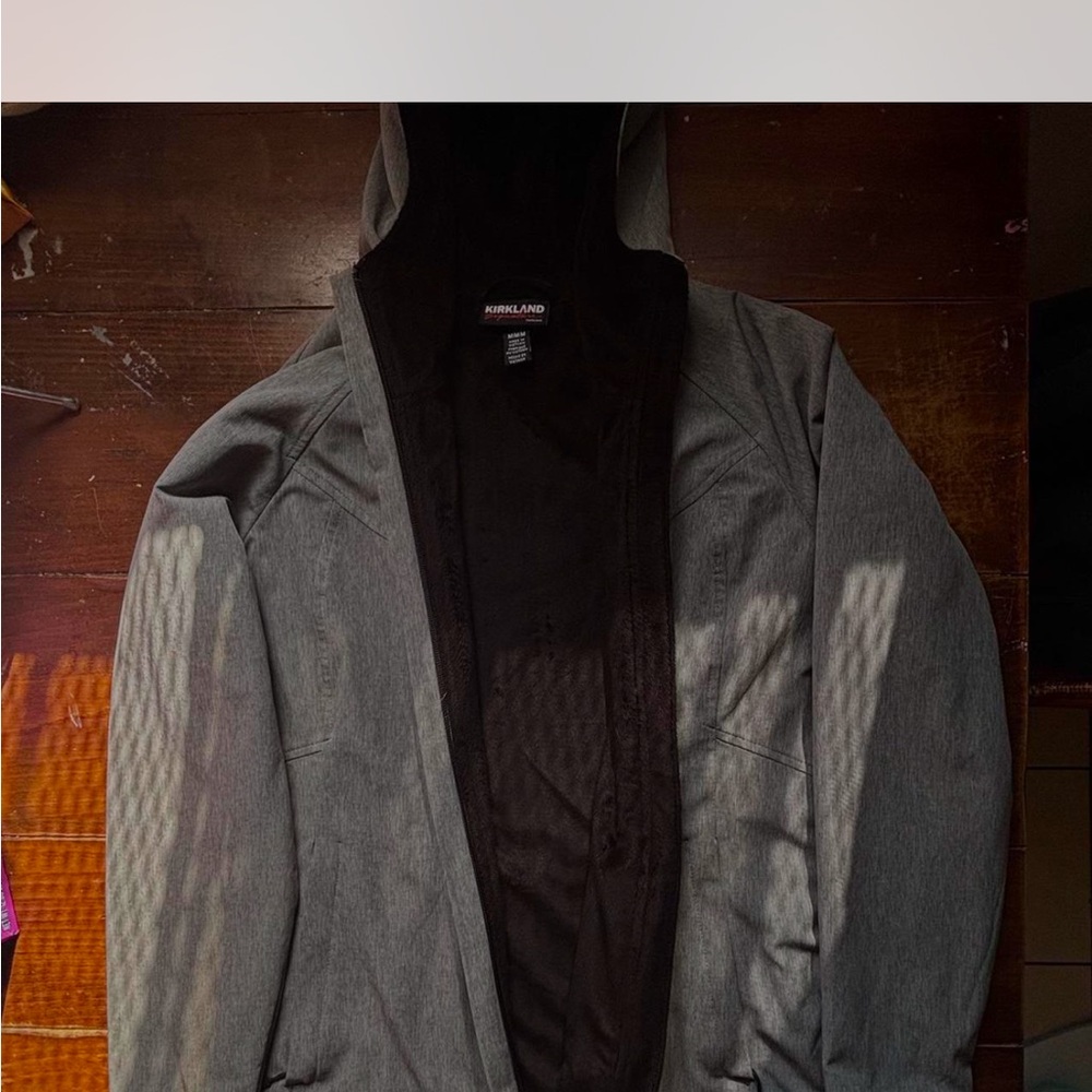 Kirkland Signature Gray Hooded Jacket